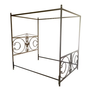 Queen Iron Canopy Bedframe For Sale
