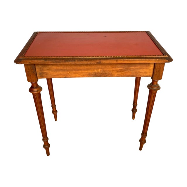 19th Century Louis XVI lady's writing desk. Beautiful and functional piece featuring original top. Marquetry drawer and...