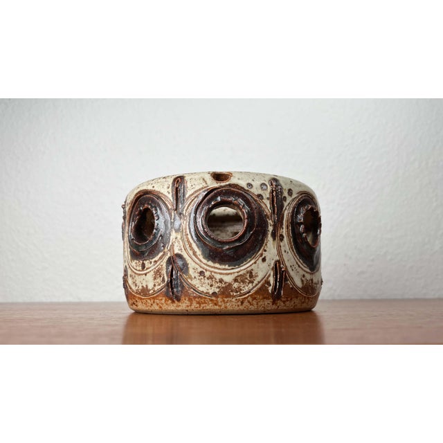 Mid-Century Modern Danish Studio Pottery Candleholder from Tingkeramik, 1960s, in Very Good conditions. Designed 1960 to...