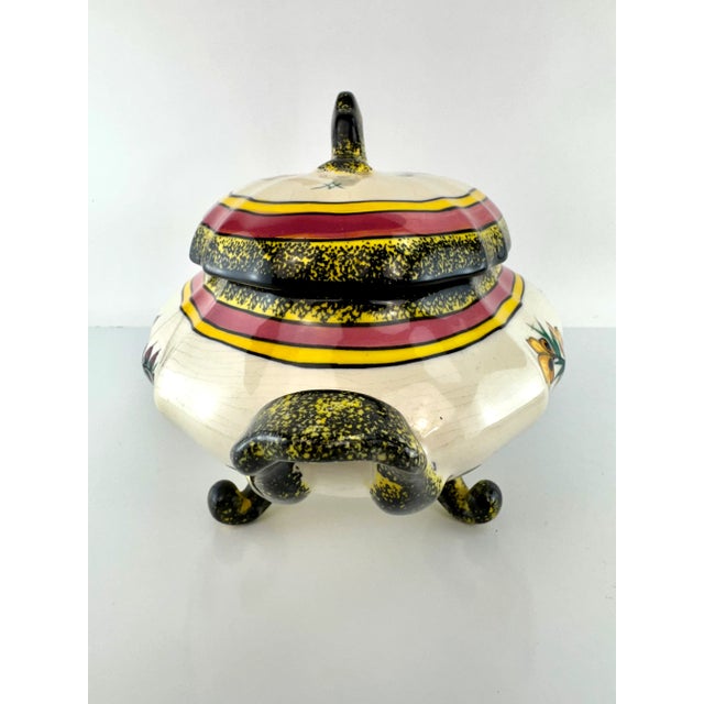 Vintage Henriot Quimper French Faience Soup Tureen and Underplate For Sale - Image 14 of 18