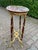 1970 French Louis XVI Mahogany Marble Side Table For Sale - Image 6 of 12
