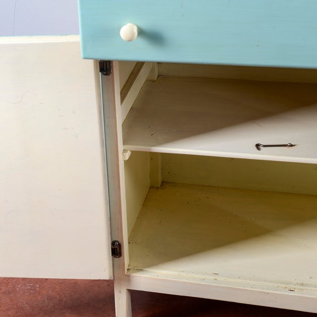 Restored and Repainted Vintage Kitchen Cabinet For Sale - Image 14 of 18