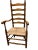 1920s Americana High Country Style Ladder-Back Chairs - Set of 2 For Sale - Image 9 of 10