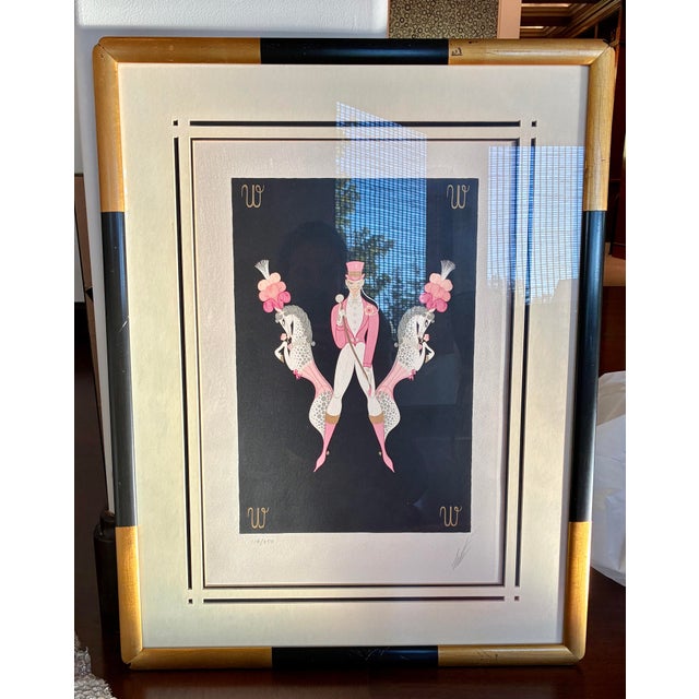Original limited edition lithograph by Erté (Romain de Tirtoff), titled Letter “W” and published in 1977 as part of an...