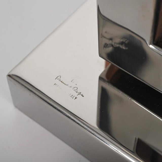 Table Lamp in Acrylic Glass, Chrome and Brass by Romeo Rega, Italy, 1970s For Sale - Image 9 of 18