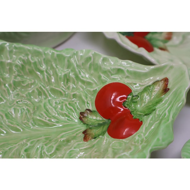 Vintage Carlton Ware & Beswick Lettuce-and-Tomato Collection With Japanese Covered Bowl — Set of 5 For Sale - Image 4 of 18