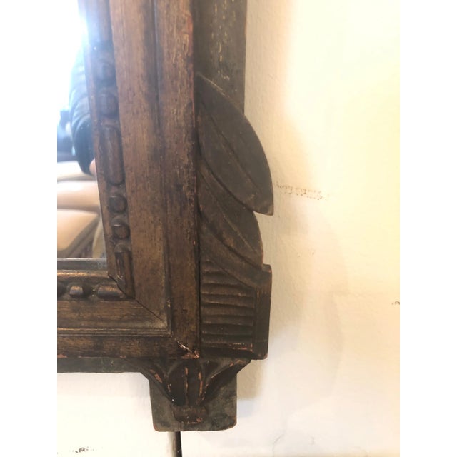 Early 19th Century Neoclassical Carved Giltwood Mirror With Mandolin For Sale - Image 5 of 10