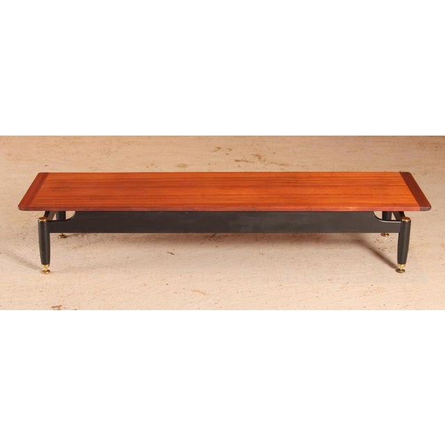 Long Mid-Century Tola and Black Librenza Coffee Table from G-Plan, 1960s For Sale - Image 13 of 13