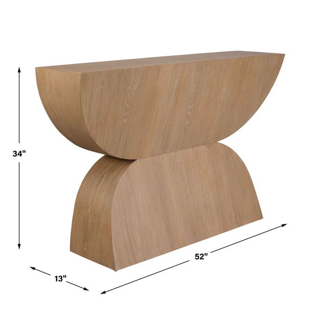 Modern Ciano Modern Wood Console Table For Sale - Image 3 of 10