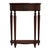 Traditional Ashby Demilune Console Table with Storage, Cherry Brown For Sale - Image 3 of 4