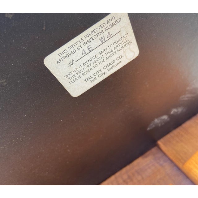 Vintage Tell City Hard Rock Maple Dining Table With Andover Finish