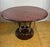 Vintage art deco style round dining table – oak top & chrome base – designer-inspired bring timeless elegance to your home...