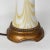 Mid-Century Modern Yellow and White Marbled Murano Art Glass Table Lamp With Shade For Sale - Image 3 of 7