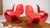 Set of 4 'Panton' dining S chairs designed by Verner Panton for Vitra. Made of a single piece of durable and flexible...