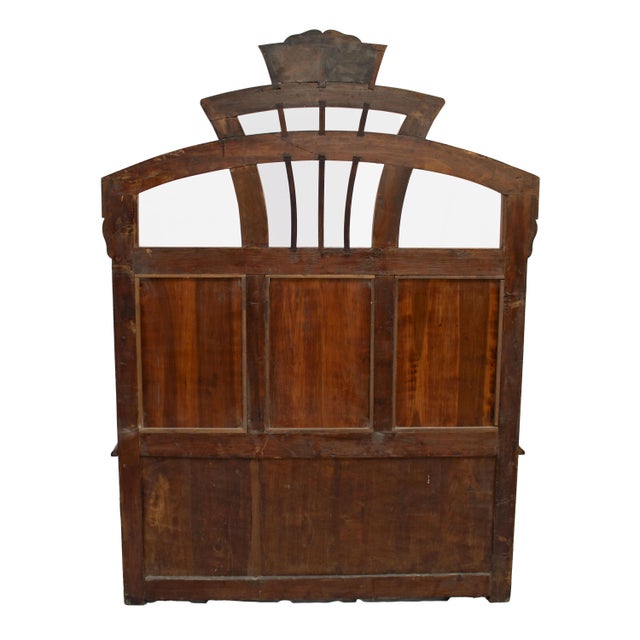 Antique Art Nouveau Cherry Wood Entrance Chest, 1900s For Sale - Image 4 of 12