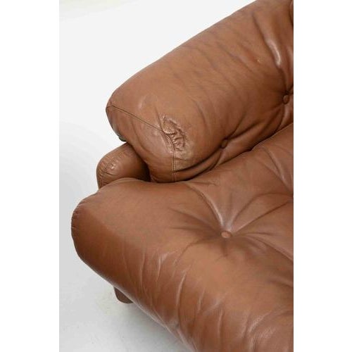 Coronado Leather Armchairs for B&B Italia, 1970s, Set of 2 For Sale - Image 6 of 8