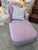 Art Deco Velvet Chaise in Lavender For Sale - Image 3 of 12