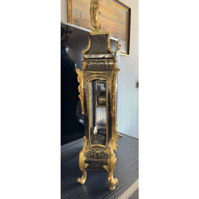 Mid 18th Century 18th Century French Boulle Bracket Clock by Lamy a Paris For Sale - Image 5 of 12