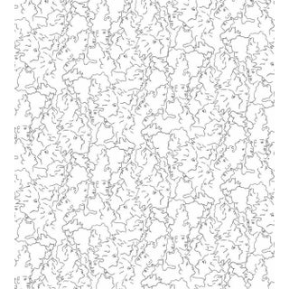 Sample - Lelievre for The House of Scalamandr�� Ressemblance Wallcovering, Ivoire Noir For Sale