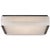 Modern Kelly Wearstler for Visual Comfort Signature Covet Medium Flush Mount in Bronze with Alabaster For Sale - Image 3 of 3