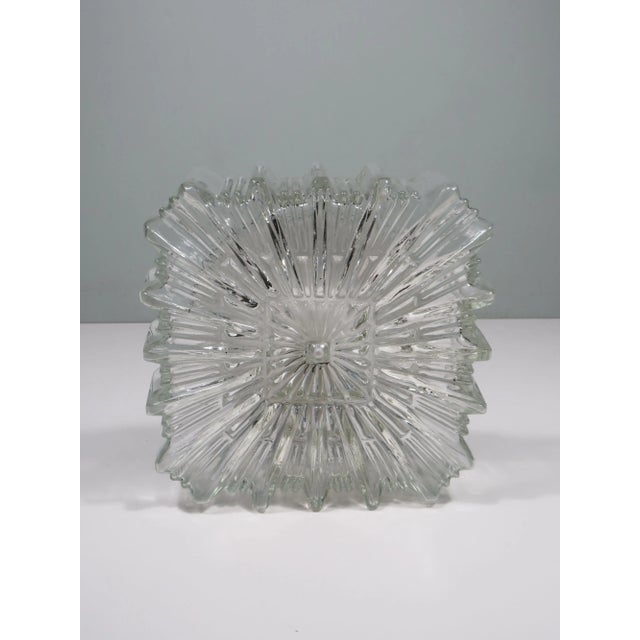 1970s Brutalist Square Flush Mount, 1970s For Sale - Image 5 of 12