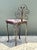 Vintage Scroll Wrought Iron Vanity Chair For Sale - Image 9 of 12