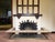 Fireplace fender with solid brass footing and columns. Perfect way to add seating around your fireplace. Measures 92...