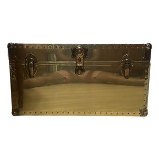 1970s Brass Footlocker by Dresher Brass For Sale