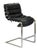 Pr. Of Vintage Rh Black Leather & Chrome Bar Stools For Sale - Image 13 of 18