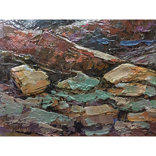 1970s Oil Painting Mountain Constantinople Adolf Markovich For Sale - Image 6 of 10