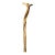 Wooden Carved Vintage Cane With Brass Snake and Braided Accents For Sale