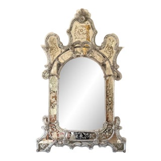 19th C Venetian Paraclose Mirror For Sale