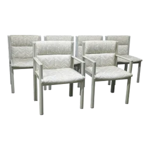 1980s Postmodern John Saladino for Baker Dining Chairs Set of 6