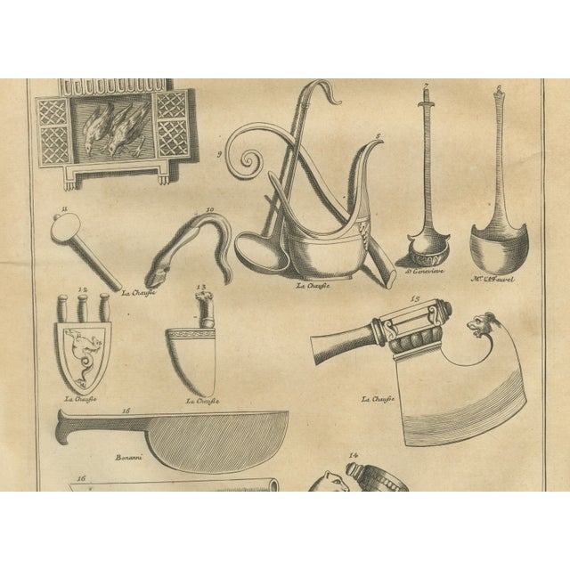 Bernard de Montfaucon, Roman Antiquities and Classical Bronze Objects, 1721, Paper Engraving, Set of 2 For Sale - Image 11 of 13