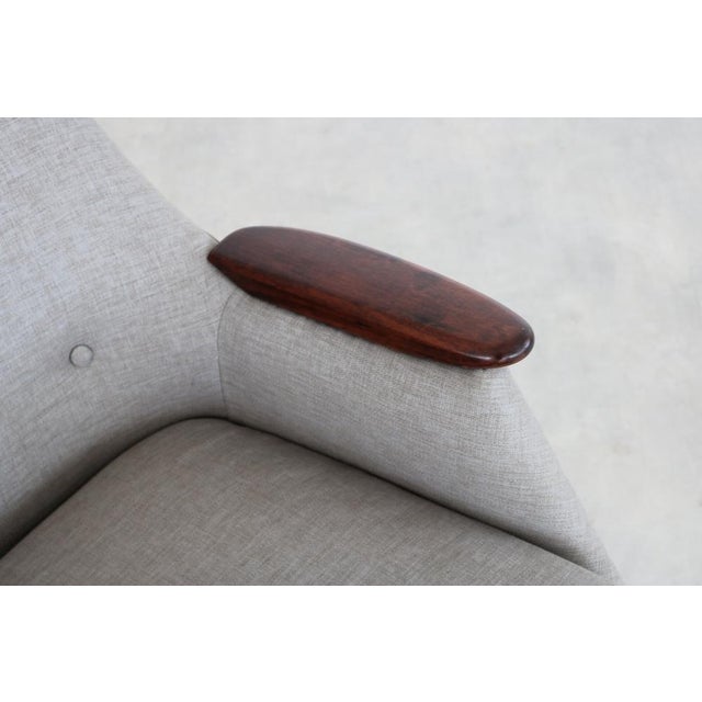 Mid-Century Modern Vintage Seating Area Armchair and Sofa by Svante Skogh for Asko, 1950s, Set of 2 For Sale - Image 3 of 18