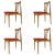 Mid-Century Organic Beech Dining Chairs, 1960s, Set of 4 For Sale - Image 10 of 10