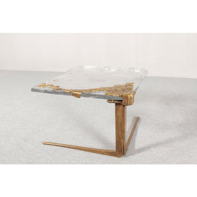 Side Table in Bronze and Glass from Lothar Klute, 1982 For Sale - Image 18 of 18