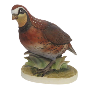 Lefton Bob White Quail Figurine Kw2002 Hand-Painted Japan Vintage Orig Red Label