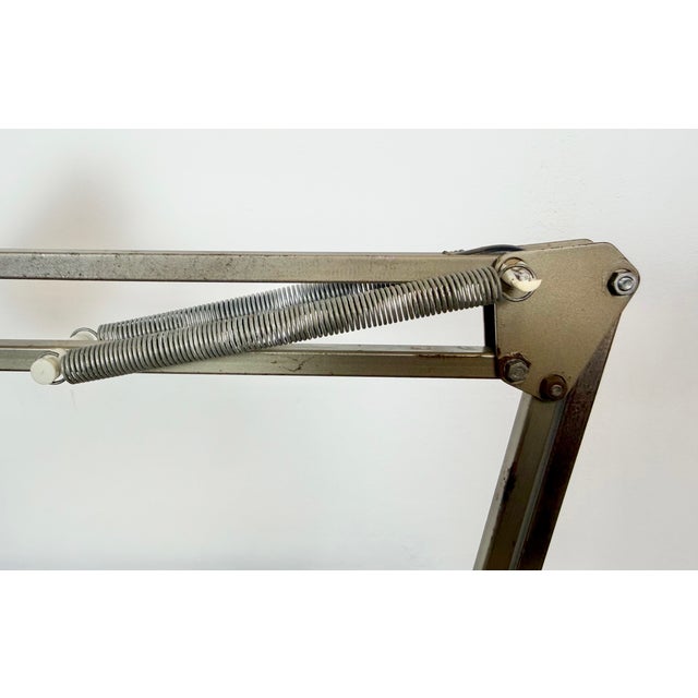 1960s Vintage Brown Adjustable Architect Table Lamp, 1960s For Sale - Image 5 of 18