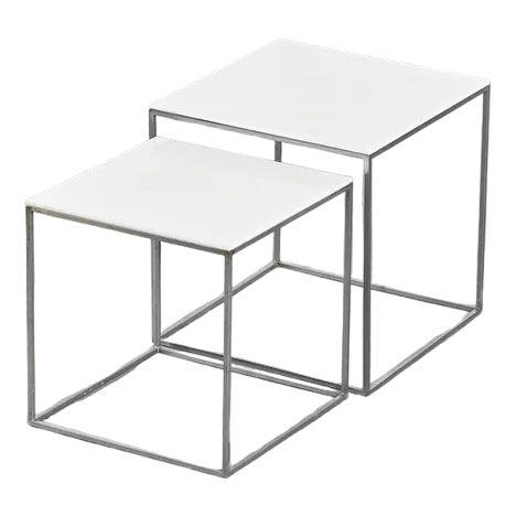 Nesting Tables by Poul Kjaerholm for Kold Christensen, 1960s, Set of 2 For Sale