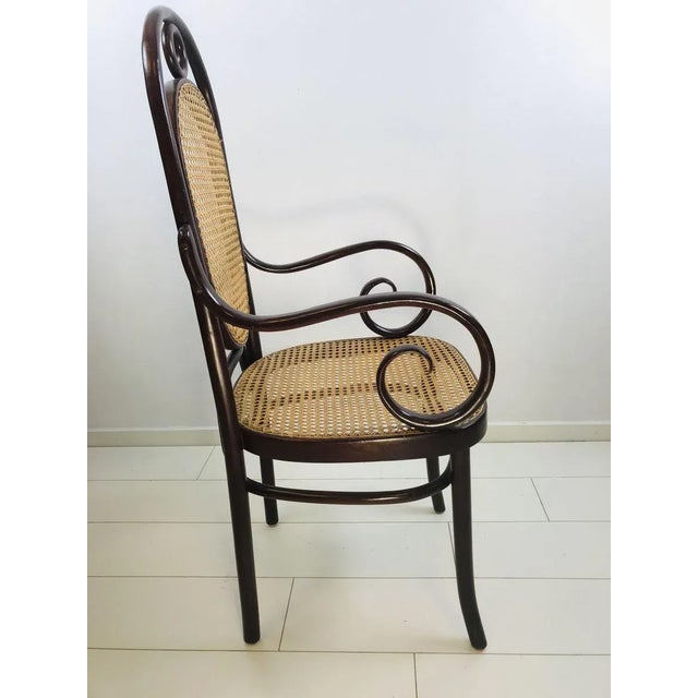 Mid-Century Modern Bentwood No. 17 Long John Armchair by Michael Thonet, 1962 For Sale - Image 3 of 18