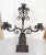 Metal 3 Arm Candelabra by Payne Imports For Sale In New York - Image 6 of 6