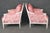 1950's Pair Beautifully Tailored French Louis XVI Style Painted Bergere Chairs For Sale - Image 4 of 9