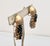 Mid-Century Modern Vintage Signed Napier Tri-Tone Dangle Clip Earrings- 2 Pieces For Sale - Image 3 of 8