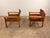 1970s Natura Armchairs in Pine Wood and Leather by Karin Mobring for Ikea, 1970s, Set of 2 For Sale - Image 5 of 7