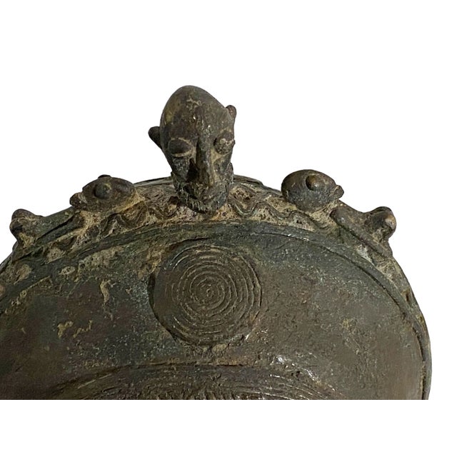 1980s Bronze Currency Bracelet Gan Burkina Faso with Ancestors For Sale - Image 5 of 11