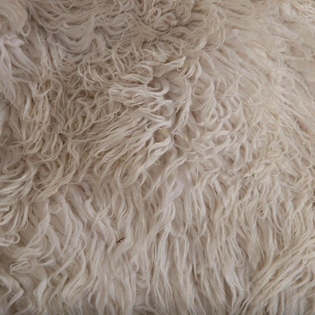 Kymo Fur Rug in Cream Beige For Sale - Image 4 of 7