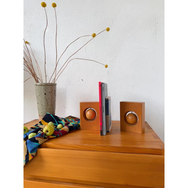 Constructivist Wooden Bookends, 1970s, Set of 2 For Sale - Image 8 of 18