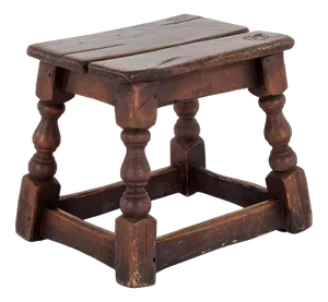 Early 18th Century Oak Stool