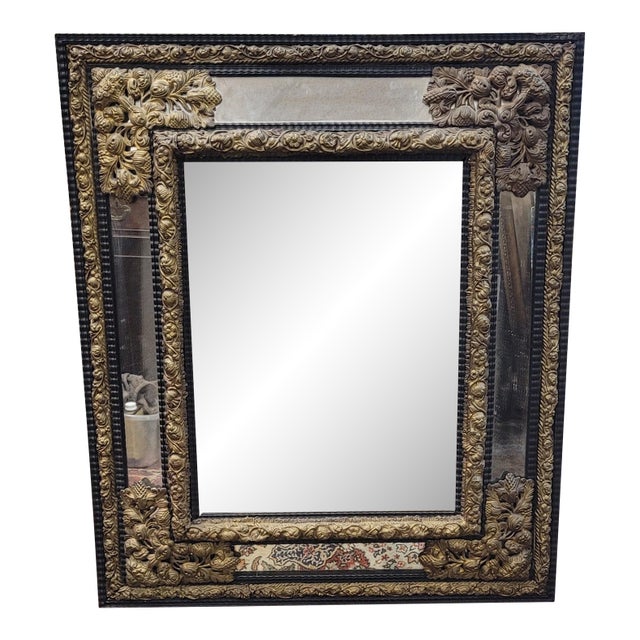 Antique 19th Century French Baroque Wall Mirror For Sale